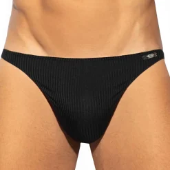 ES Collection Strings-String Recycled Rib Noir