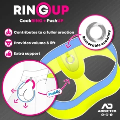 AD Fetish Strings-String Rub Tape Cockring Noir