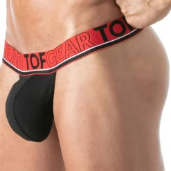 TOF Paris Strings-String Sans Ficelle Champion Noir