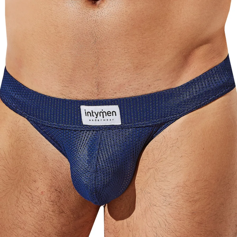 Intymen Strings|Sous-Vêtements Sport-String Seductive Mesh Bleu Marine