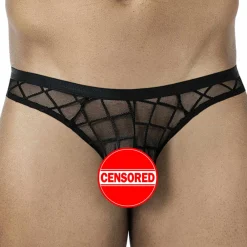 CUT4MEN Strings-String Sheer R4VAGE Noir