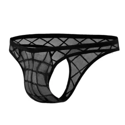 CUT4MEN Strings-String Sheer R4VAGE Noir