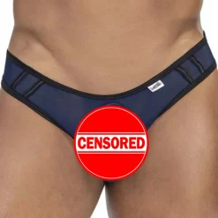 CandyMan Strings-String Sport Mesh Bleu Marine