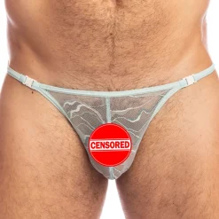 L'Homme invisible Strings-String Striptease Aqua Bleu Turquoise