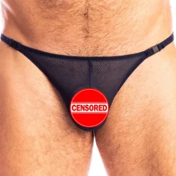 L'Homme invisible Strings-String Striptease Bleu Nuit