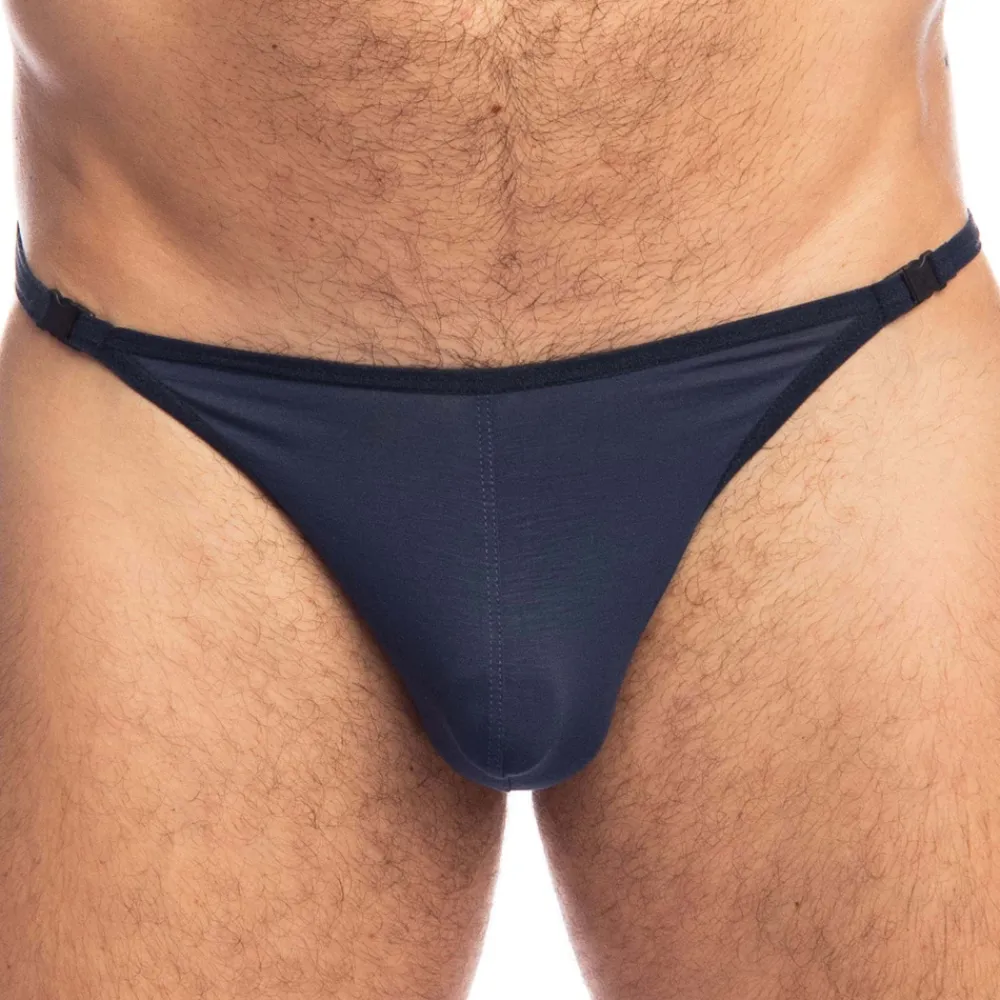 L'Homme invisible Strings-String Striptease Soft Touch Bleu Marine