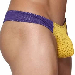 Marcuse Strings|Sous-Vêtements Sport-String Tahiti Jaune - Violet