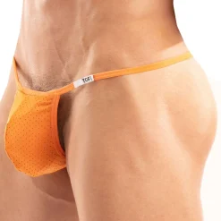 TOF Paris Strings|Sous-Vêtements Push Up-String Tentation Microfibre Orange