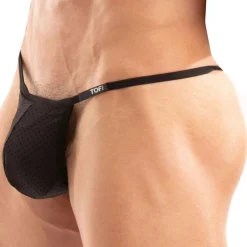 TOF Paris Strings|Sous-Vêtements Push Up-String Tentation Microfibre Noir