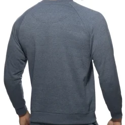 Addicted Hauts|Sweatshirts / Vestes-Sweat-Shirt Coton Recyclé Bleu