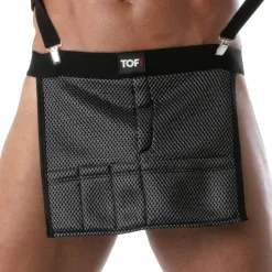 TOF Paris Tenues Sexy|Accessoires Sexy-Tablier 3D Party - Noir - Argent