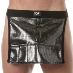 TOF Paris Tenues Sexy|Accessoires Sexy-Tablier 3D Party Argent