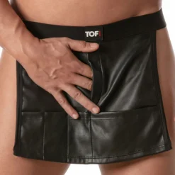 TOF Paris Tenues Sexy|Accessoires Sexy-Tablier Kinky Noir