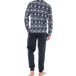 Emporio Armani Tenues D'Intérieur-Tenue d'Intérieur Holidays Jacquard Bleu