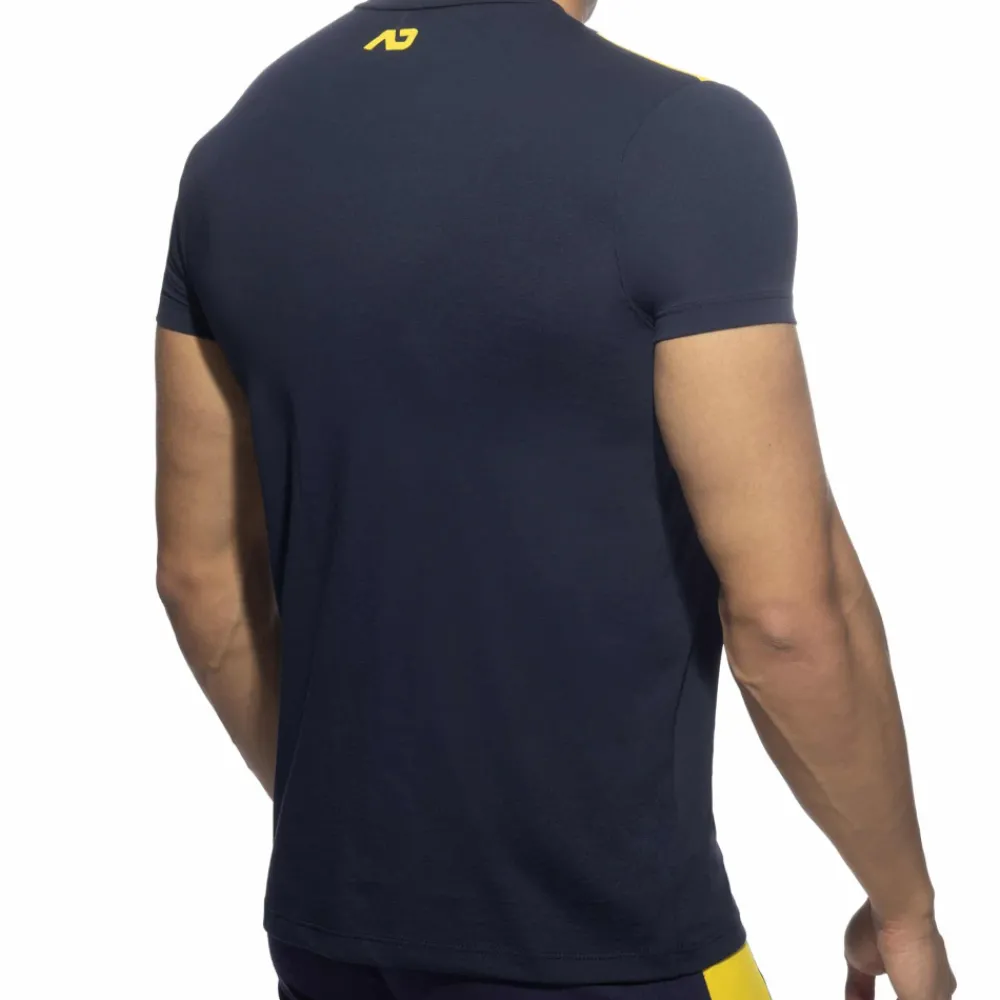 Addicted T-Shirts-T-Shirt AD Coton Bleu Marine