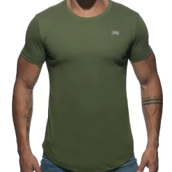 Addicted T-Shirts-T-Shirt Basic U-Neck Kaki
