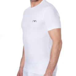 Emporio Armani T-Shirts-T-Shirt Bold Monogram Coton Blanc