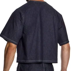 Modus Vivendi T-Shirts-T-Shirt Boxy Denim Bleu