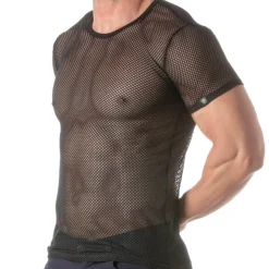 TOF Paris T-Shirts-T-Shirt Circuit Mesh Noir