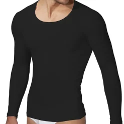 Doreanse T-Shirts-T-Shirt Col Rond Coton Modal Noir