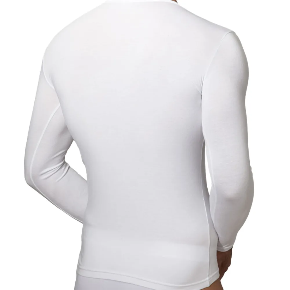 Doreanse T-Shirts-T-Shirt Col Rond Coton Modal Blanc