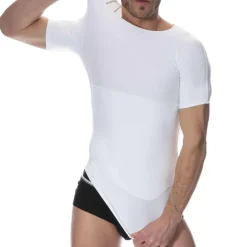 SKU Ventre Plat|T-Shirts-T-Shirt Compression Ferme Blanc