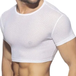 Addicted Tenues Sexy|T-Shirts-T-Shirt Crop Fantasy Diamond Blanc