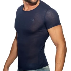 Addicted T-Shirts-T-Shirt Flame Bleu Marine