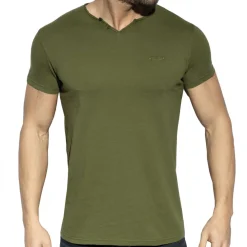 ES Collection T-Shirts-T-Shirt Flame Luxury Vert Kaki