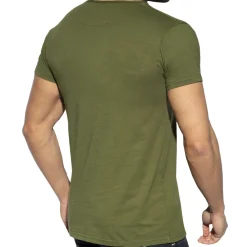 ES Collection T-Shirts-T-Shirt Flame Luxury Vert Kaki