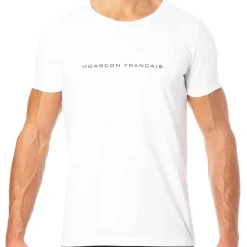 Garçon Français T-Shirts-T-Shirt Logo Blanc