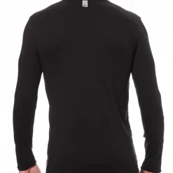 Bikkembergs T-Shirts-T-Shirt Manches Longues Coton Noir