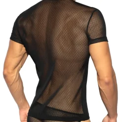 ES Collection Tenues Sexy|T-Shirts-T-Shirt Plumetti Noir