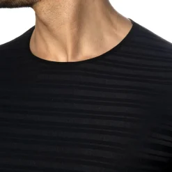 Addicted Tenues Sexy|T-Shirts-T-Shirt Rayé Noir