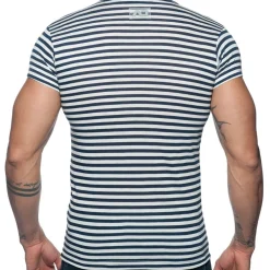 Addicted T-Shirts-T-Shirt Sailor Marinière - Marine