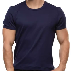 Andrew Christian T-Shirts-T-Shirt Shorty Chic Bleu Marine