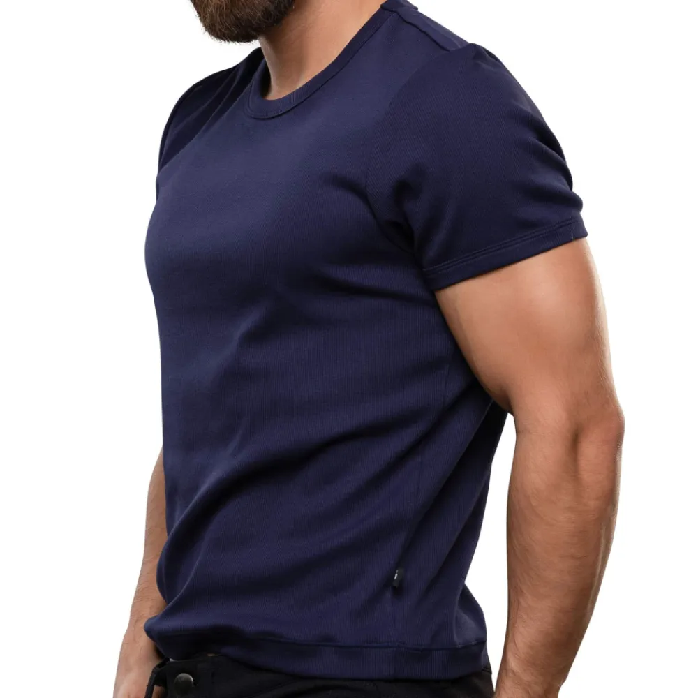 Andrew Christian T-Shirts-T-Shirt Shorty Chic Bleu Marine