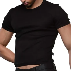 Andrew Christian T-Shirts-T-Shirt Shorty Chic Noir