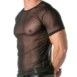 TOF Paris Tenues Sexy|T-Shirts-T-Shirt Transgressiv Noir