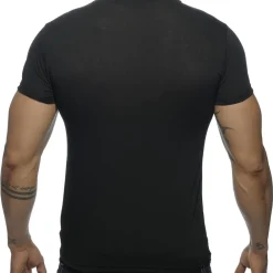 Addicted T-Shirts-T-Shirt V-Neck Basic Noir