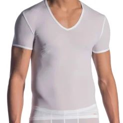 Olaf Benz Tenues Sexy|T-Shirts-T-Shirt V-Neck RED 0965 Blanc