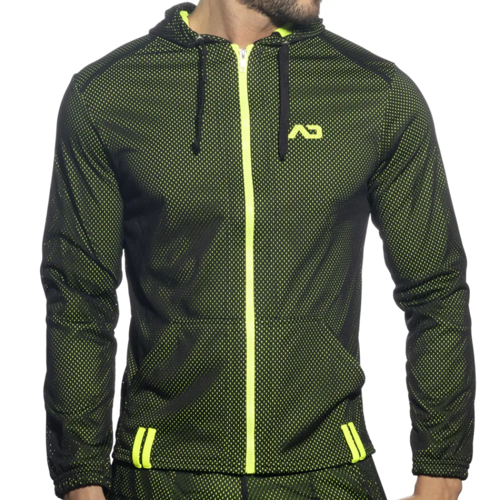 Addicted Sweatshirts / Vestes-Veste à Capuche Manches Longues Loop Mesh Noire