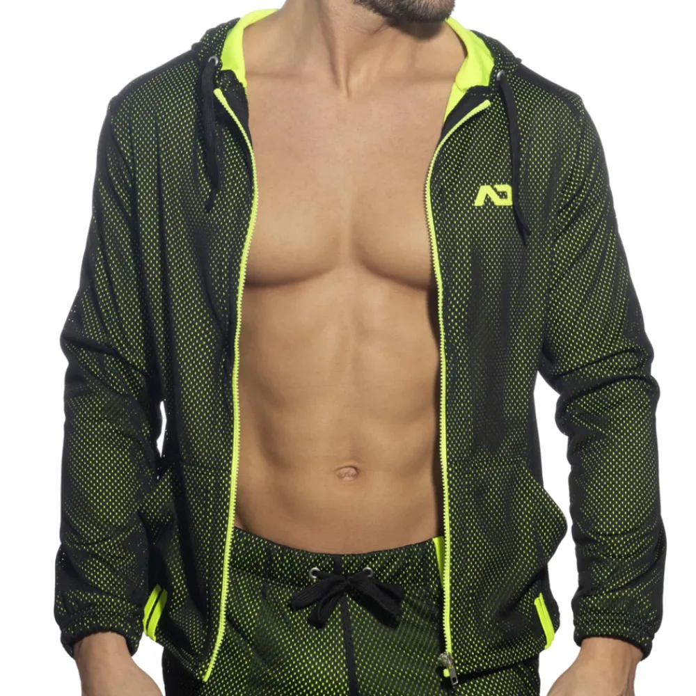 Addicted Sweatshirts / Vestes-Veste à Capuche Manches Longues Loop Mesh Noire