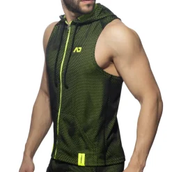 Addicted Sweatshirts / Vestes-Veste à Capuche Sans Manche Loop Mesh Noire