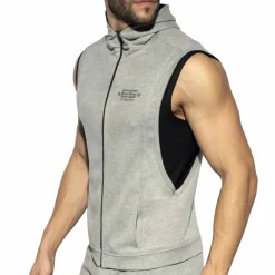 ES Collection Sweatshirts / Vestes-Veste Sport à Capuche First Class Gris Chiné