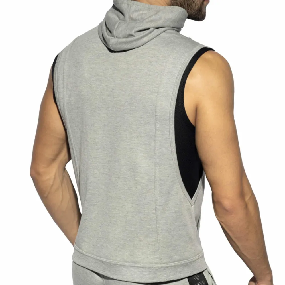 ES Collection Sweatshirts / Vestes-Veste Sport à Capuche First Class Gris Chiné