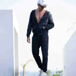 SKU Hauts|Sweatshirts / Vestes-Veste Sport Coton Bleu Marine